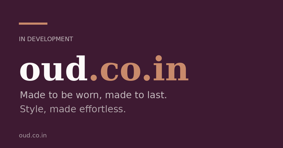 Link preview image for oud.co.in